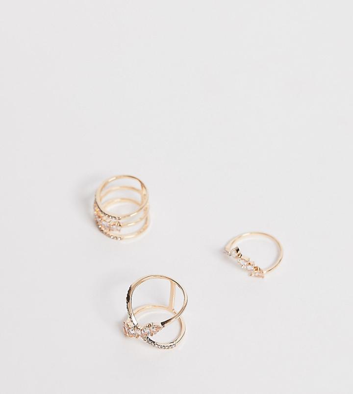 Aldo Tetoni Gold Minimal Stacking Rings Multipack - Gold