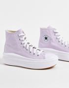 Converse Chuck Taylor All Star Hi Move Canvas Platform Sneakers In Pale Amethyst-purple