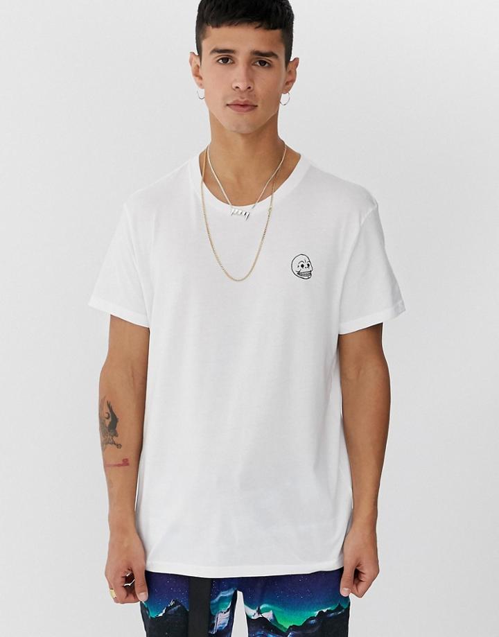 Cheap Monday Standard Tiny Skull T-shirt-white