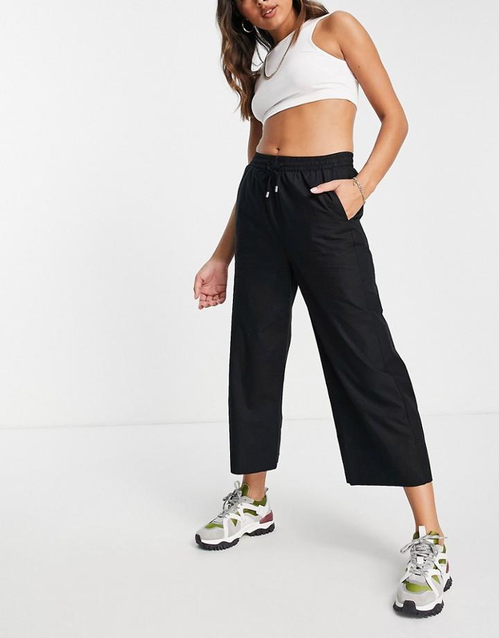 In Wear Haruka Drawstring Wide Leg Pants In Black - Part Of A Set