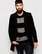 Only & Sons Wool Overcoat - Black