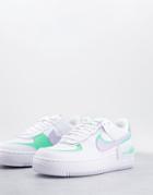 Nike Air Force 1 Shadow Sneakers In White/infinite Lilac