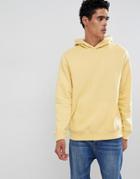 Burton Menswear Hoodie With Pocket In Yellow - Yellow