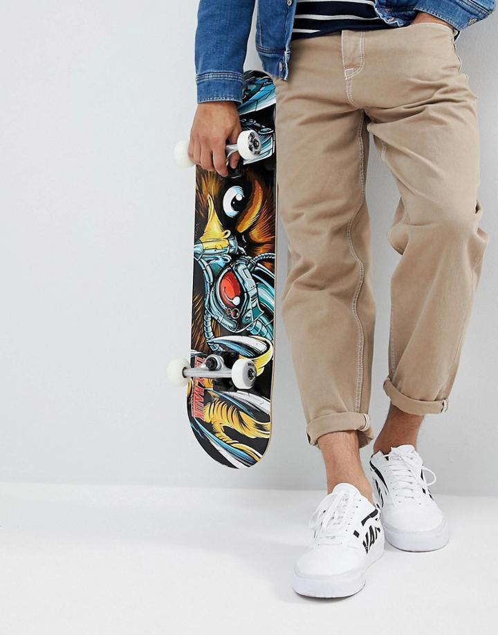 Asos Skater Fit Jeans In Sand With Contrast Stitching - Stone