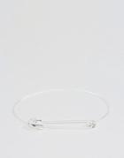 Cheap Monday Safety Pin Bracelet In Silver - Silver