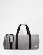 Spiral Crosshatch Barrel Bag - Gray