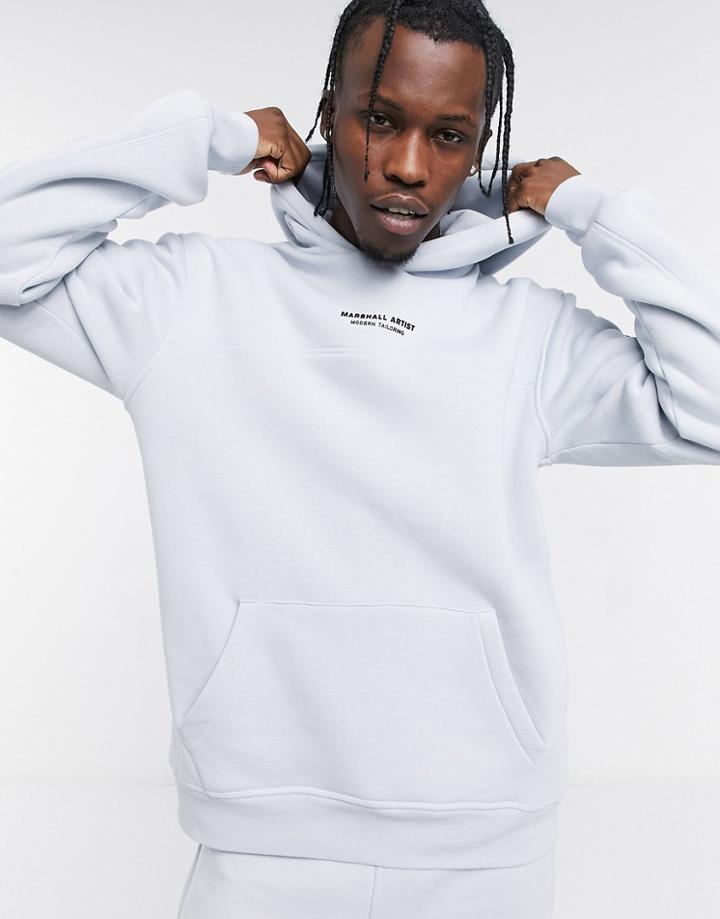 Marshall Artist Siren Overhead Hoodie In Light Blue-blues