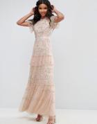 Needle & Thread Constellation Lace Gown - Pink