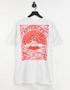 Hnr Ldn 'afterlife' Back Print Oversized T-shirt-grey