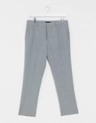 New Look Slim Cropped Suit Pants In Gray