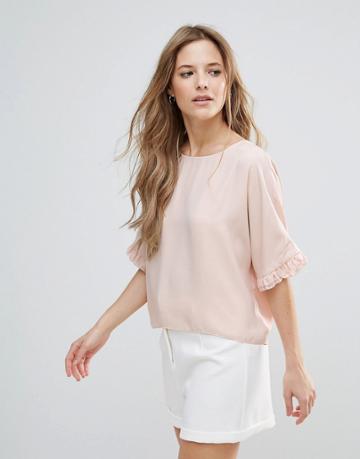 The English Factory Short Sleeve Top - Pink