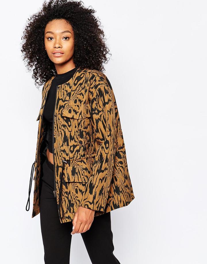 Monki Pocket Detail Utility Jacket - Black