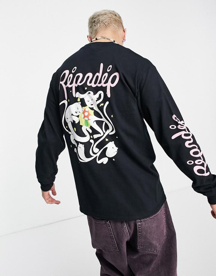 Ripndip The Magic Touch Long Sleeve Top In Black