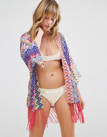 Pia Rossini Rossetta Beach Kimono - Pink