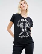 Religion Salvation Skull T-shirt - Black