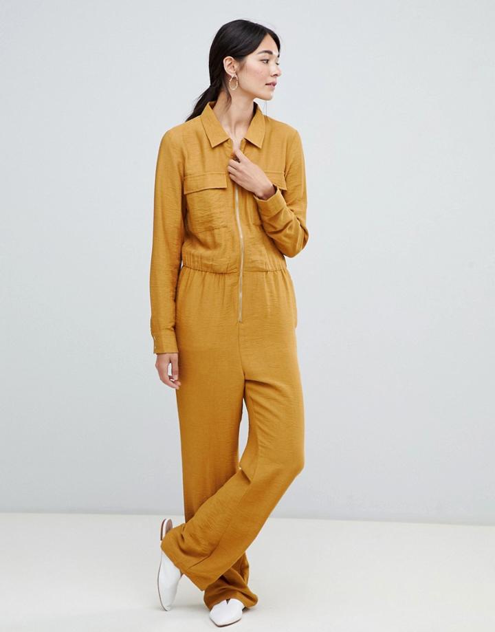 Vila Utility Jumpsuit - Yellow