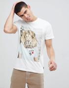 Jack & Jones Originals T-shirt With Lion Print Graphic - White