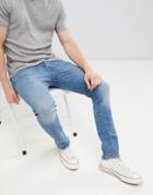 Jack And Jones Rip And Repair Jeans - Blue