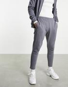 Asos Design Slim Sweatpants In Scuba With Jaquard Taping Detail - Part Of A Set-multi