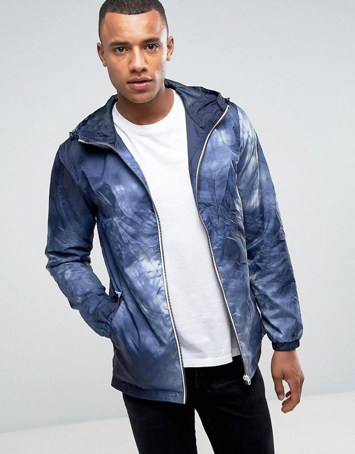 Jack & Jones Originals Festival Jacket With Pack Away Pouch - Navy