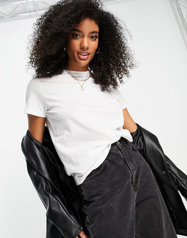 Asos Design Ultimate T-shirt With Crew Neck In Cotton Blend In White - White