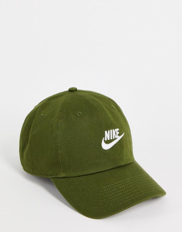 Nike H86 Futura Wash Cap In Khaki-green