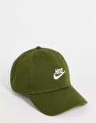 Nike H86 Futura Wash Cap In Khaki-green