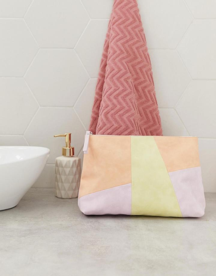 Monki Color Block Makeup Case - Multi