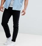 Asos Design Tall Tapered Jeans In Black - Black