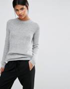 Y.a.s Maise Longline Sweater - Gray