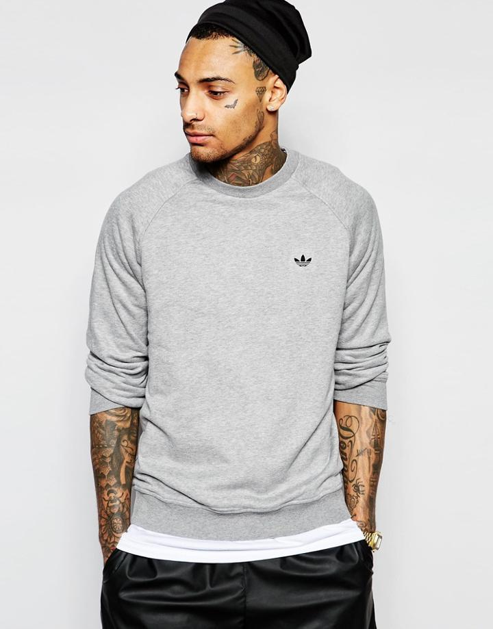 Adidas Originals Essentials Sweatshirt Aj7456 - Gray