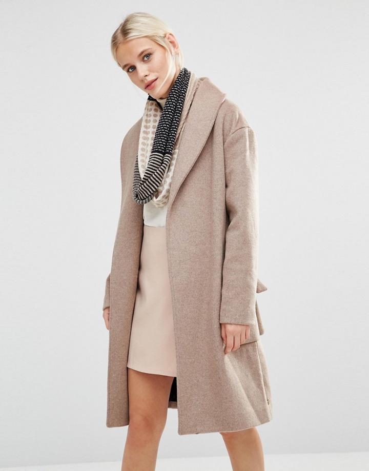 Alice Hannah Patchwork Textured Infinity Scarf - Gray