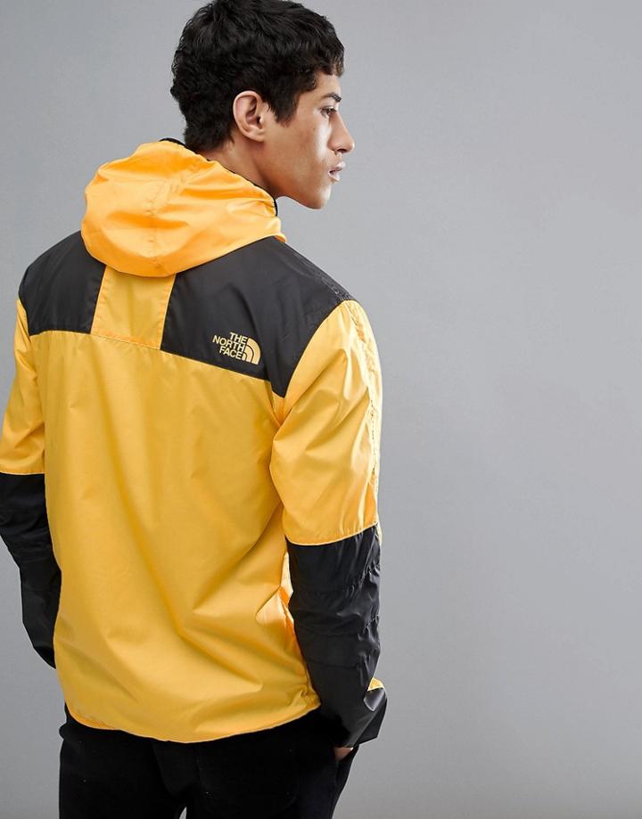 The North Face 1985 Mountain Jacket Hooded 2 Tone In Yellow/black - Yellow