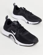 Nike Running Renew Sneakers In Black-grey