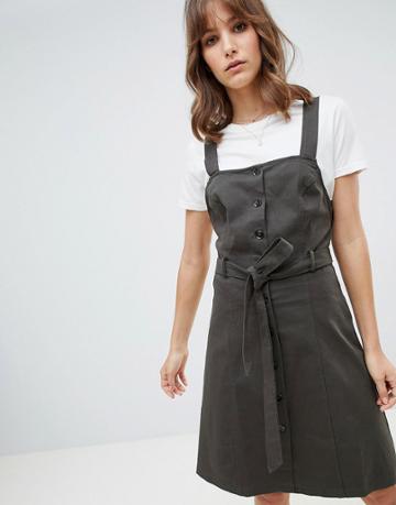 Lunik Pinafore Dress - Green