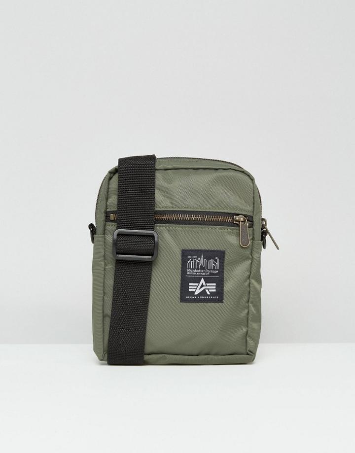 Manhattan Portage X Alpha Industries Flight Bag - Green