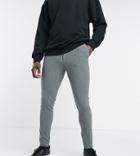 Asos Design Tall Super Skinny Stripe Smart Pants-grey