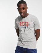 Lee Logo Crew Neck T-shirt-grey