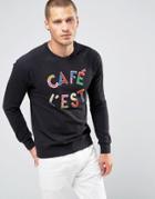 Scotch And Soda Towelling Sweatshirt - Black