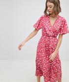 Vero Moda Wrap Over Floral Dress - Multi