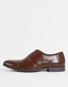 Schuh Rome Toe Cap Shoes In Brown Leather