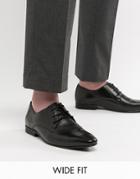 Kg By Kurt Geiger Wide Fit Derby Leather Shoes - Black