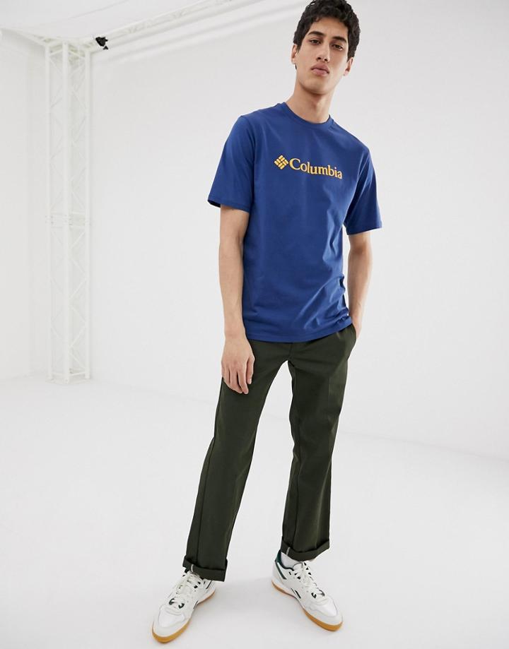 Columbia Csc Basic Logo T-shirt In Blue - Blue