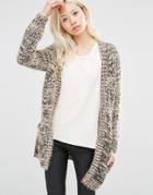 Y.a.s Space Dye Knit Cardigan - Yellow