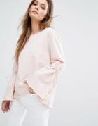 Vero Moda Sweater With Oversized Sleeves - Pink