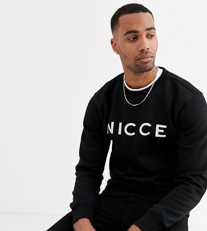 Nicce Sweatshirt In Black With Logo
