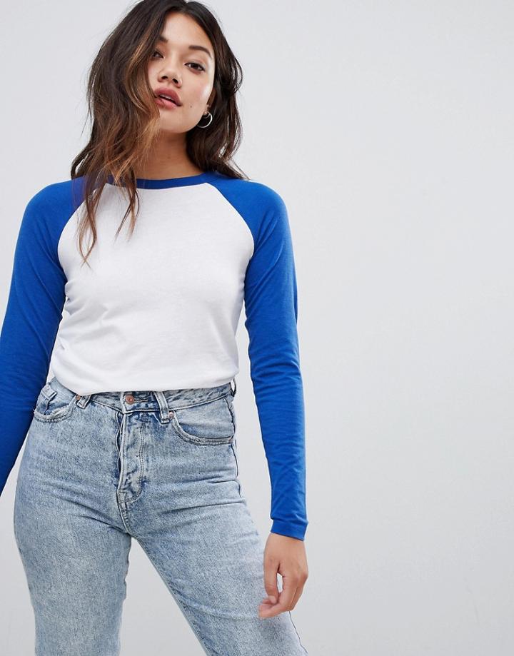 Brave Soul Helen Long Sleeve Top - Blue