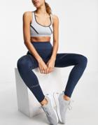 Puma Training Forever Luxe Ellavate High Waist 7/8 Leggings In Blue-blues