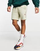Tommy Hilfiger Essential Logo Sweat Shorts In Stone-neutral