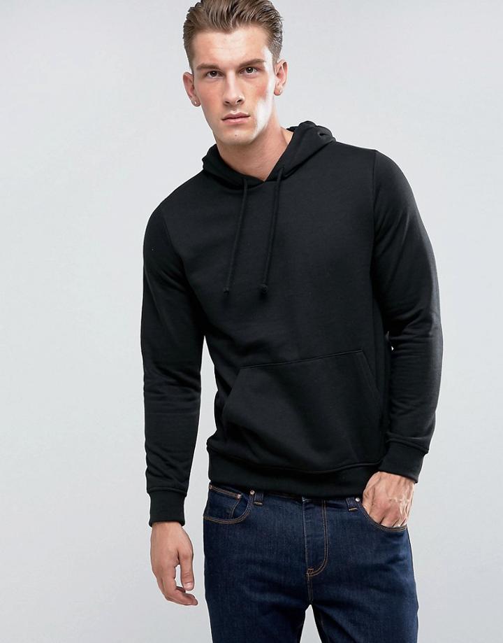 Brave Soul Basic Overhead Hoodie - Black